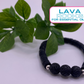 Single Heishi Bracelet with Lava Rocks for Essential Oils