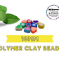Heart Polymer Clay Beads