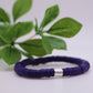 Solid Single Heishi Bracelet (Purple)