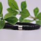 Solid Single Heishi Bracelet (Black)